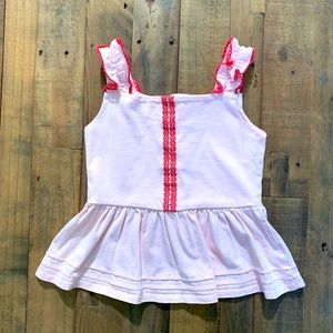 JANIE and JACK Girls Peplum Sleeveless Top